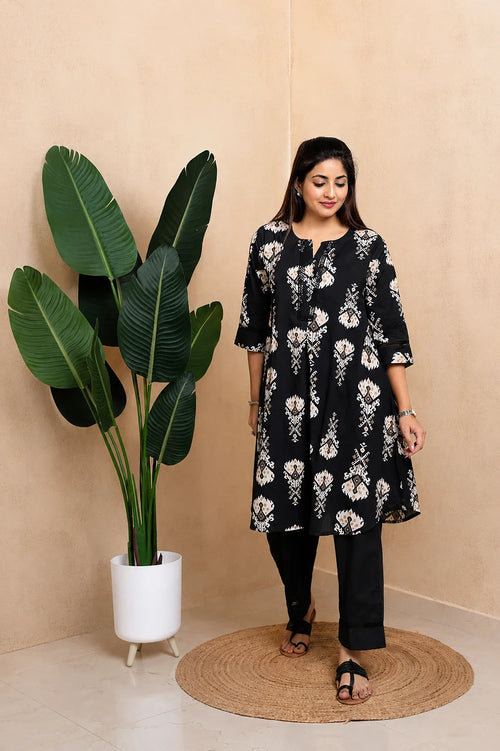 Aura – Black Kurta Set