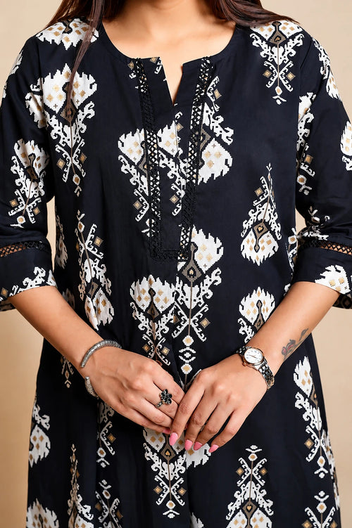 Aura – Black Kurta Set