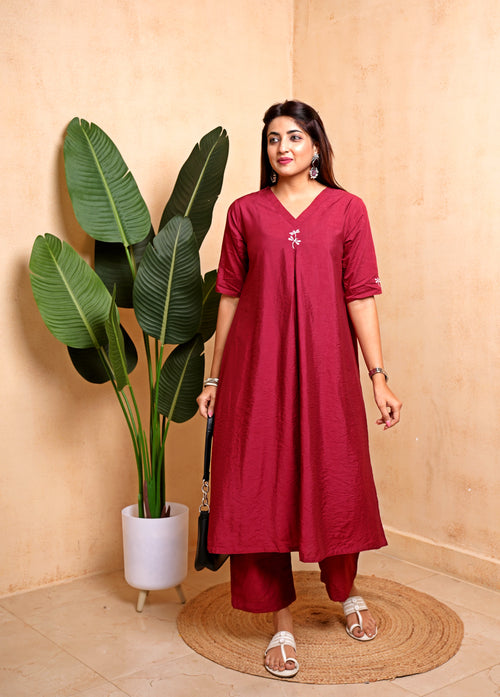 Vanya - Blended Viscose Kurta Set