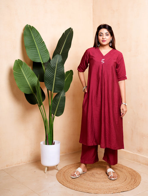 Vanya - Blended Viscose Kurta Set