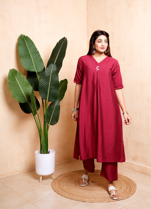 Vanya - Blended Viscose Kurta Set