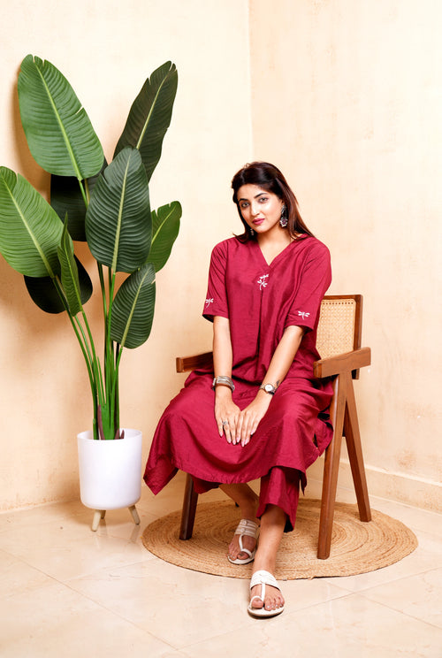 Vanya - Blended Viscose Kurta Set